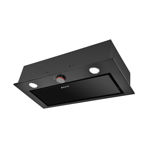 شفاط مطبخ بيلت ان كريستال Crystal BI.74 BK 74 سم أسود أنيق