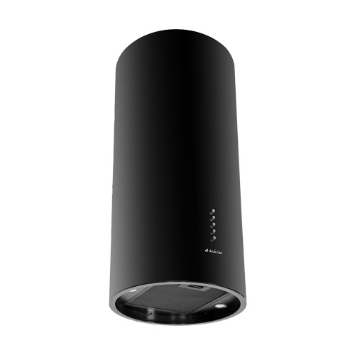شفاط مطبخ جزيرة Island Eco 38 Black من TurboLine بتصميم أسود أنيق