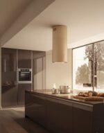 فلتر كربون وفلتر ألمنيوم Island Eco 38 Gold شفاط مطبخ جزيرة