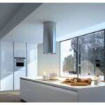 شفاط مطبخ جزيرة اسطواني Island Eco 38 Inox تصميم حديث