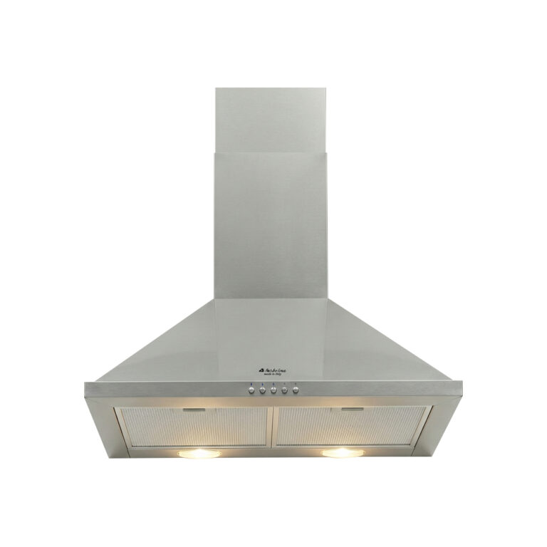 TurboLine Pyramid Kitchen Hood, 60 cm, 4 Speeds 1200 m³/h, Silver - Classica Plus 60