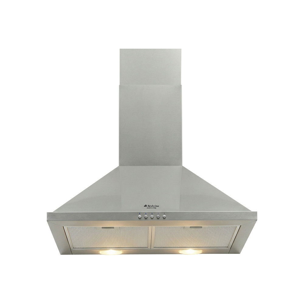 classica plus 60 TurboLine Pyramid Kitchen Hood, 60 cm, 4 Speeds 1200 m³/h, Silver - Classica Plus 60